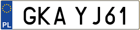 Trailer License Plate
